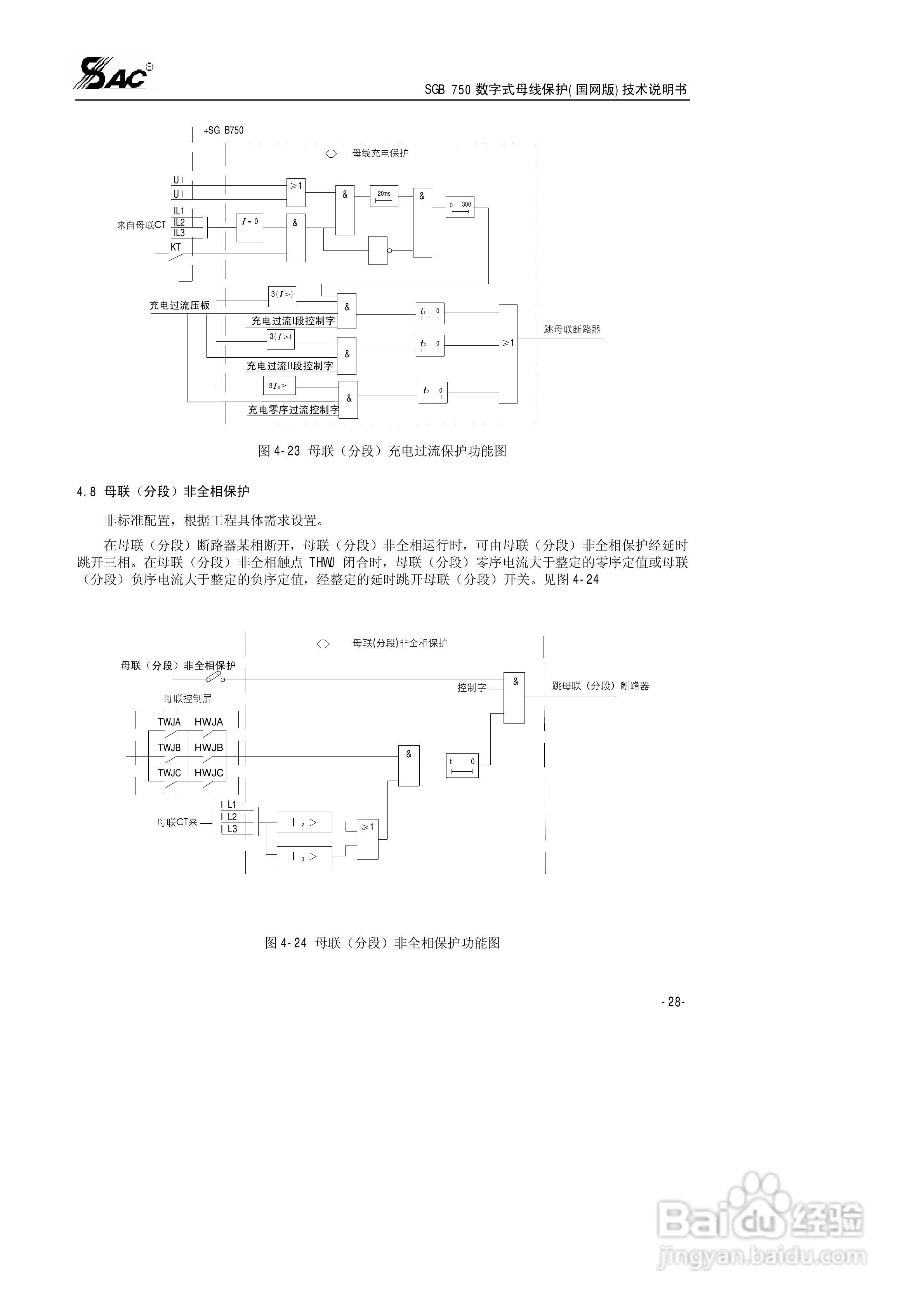 SGB750数字式母线保护使用说明书:[4]