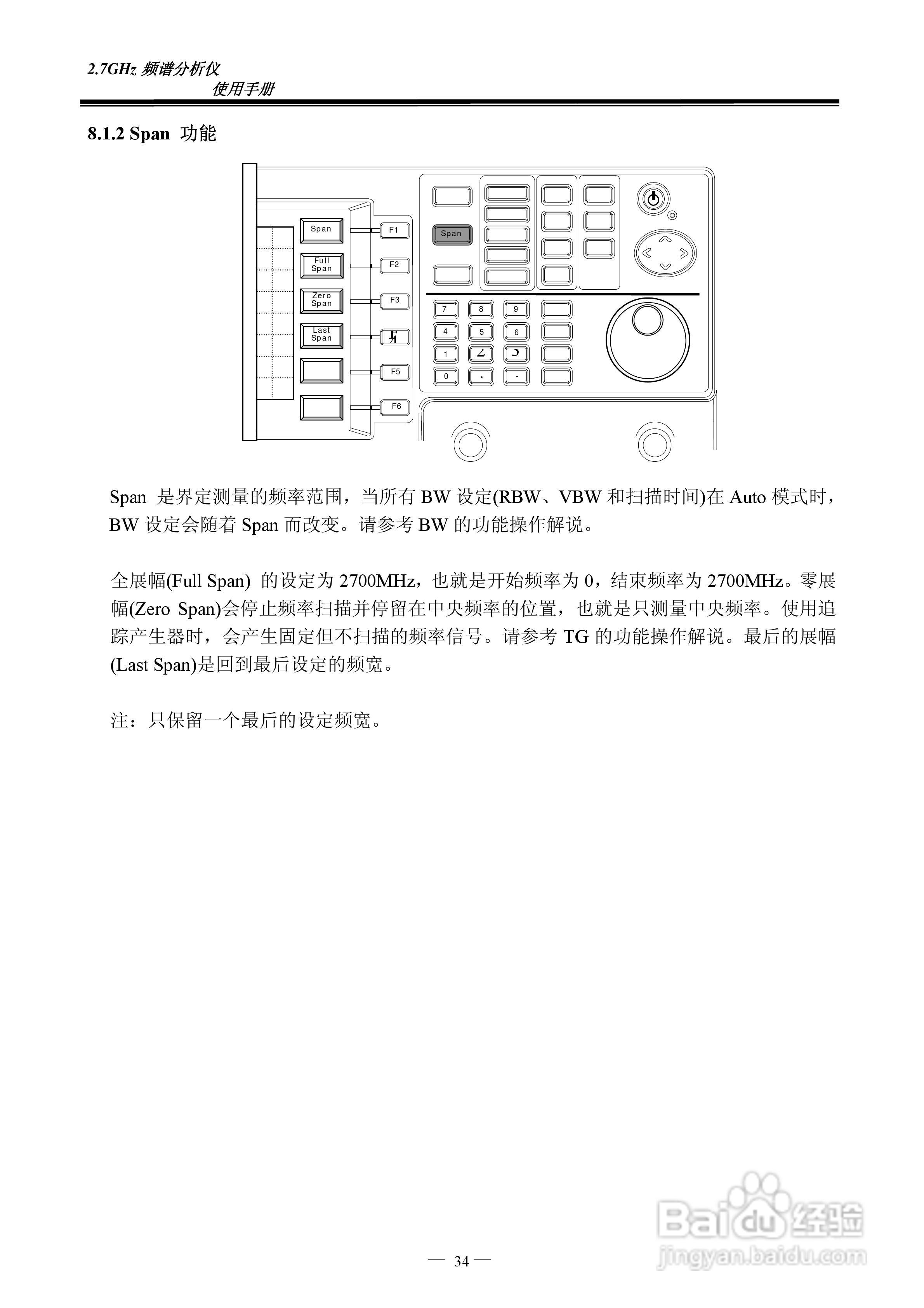 频谱分析仪GSP-827操作手册:[4]