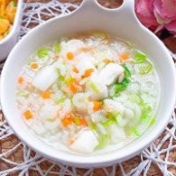 宝宝辅食--鳕鱼蔬菜燕麦米粥