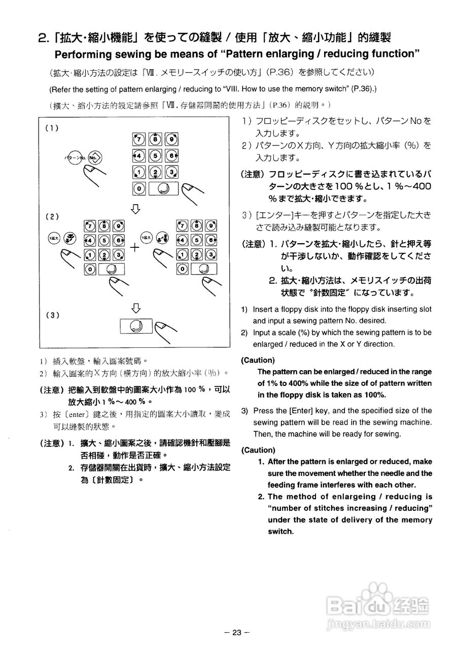JUKI AMS-2150D花样机使用说明书:[4]