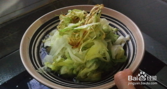 白灼生菜的做法