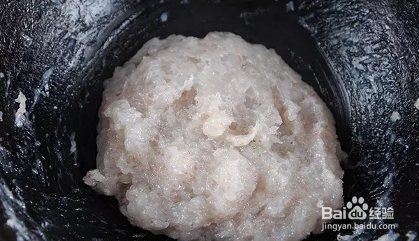 “香酥虾饼”,虾胶的制作方法