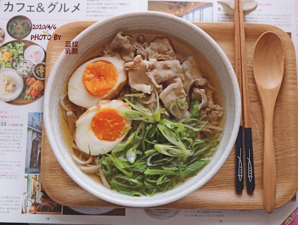 日式五花肉荞麦面