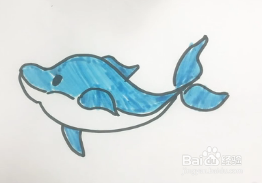 如何画一只小海豚