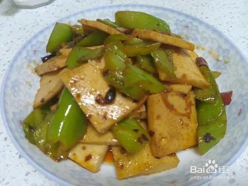 尖椒炒千叶（豆腐）