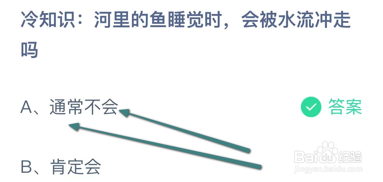 冷知识:河里的鱼睡觉时,会被水流冲走吗