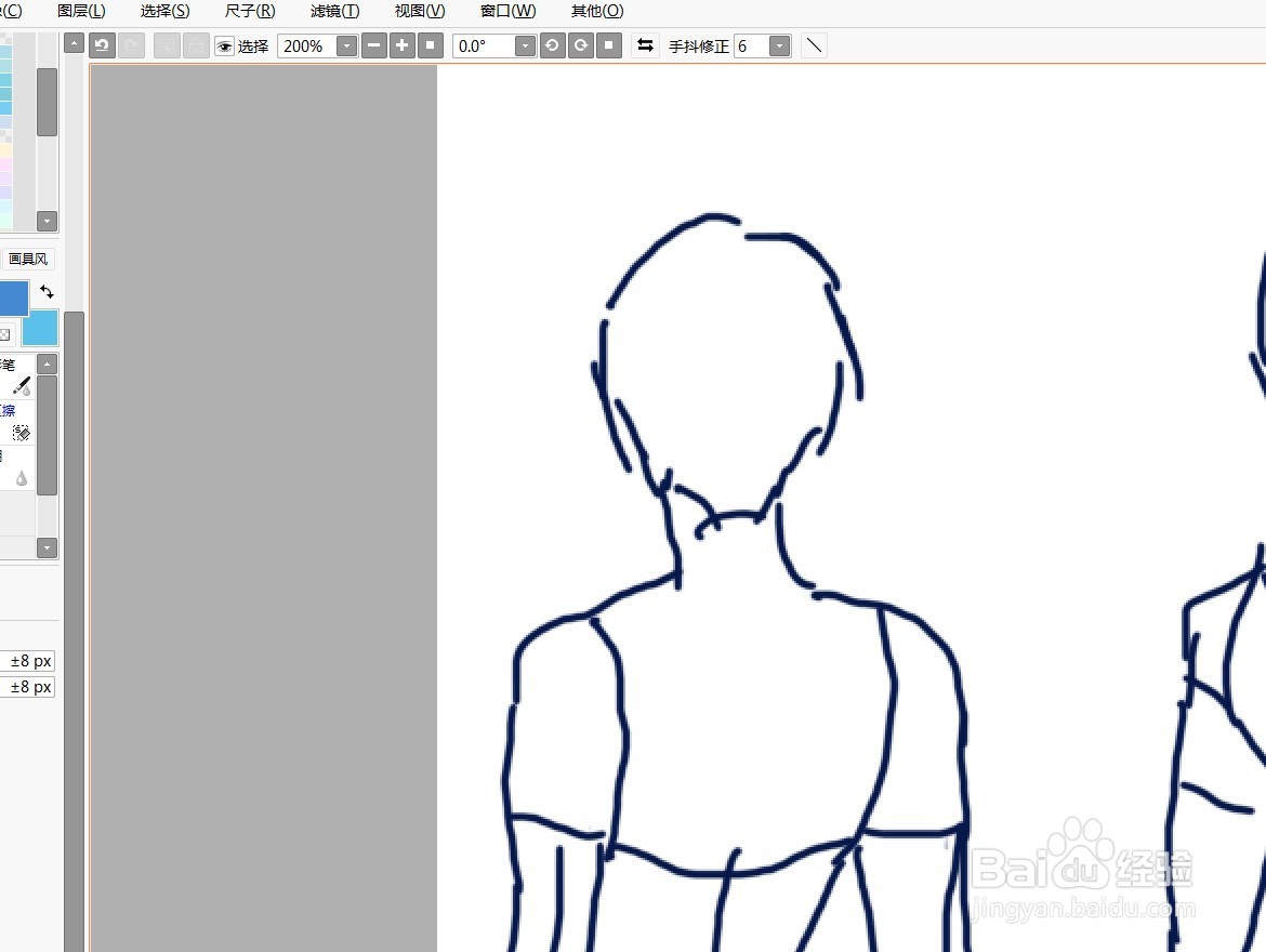 sai如何填充颜色