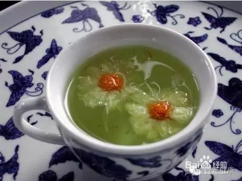 绿豆菊花茶做法