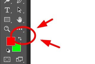 Photoshop怎么置换前后背景的颜色
