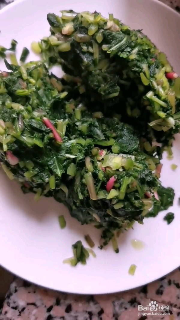 萝卜菜炒毛豆