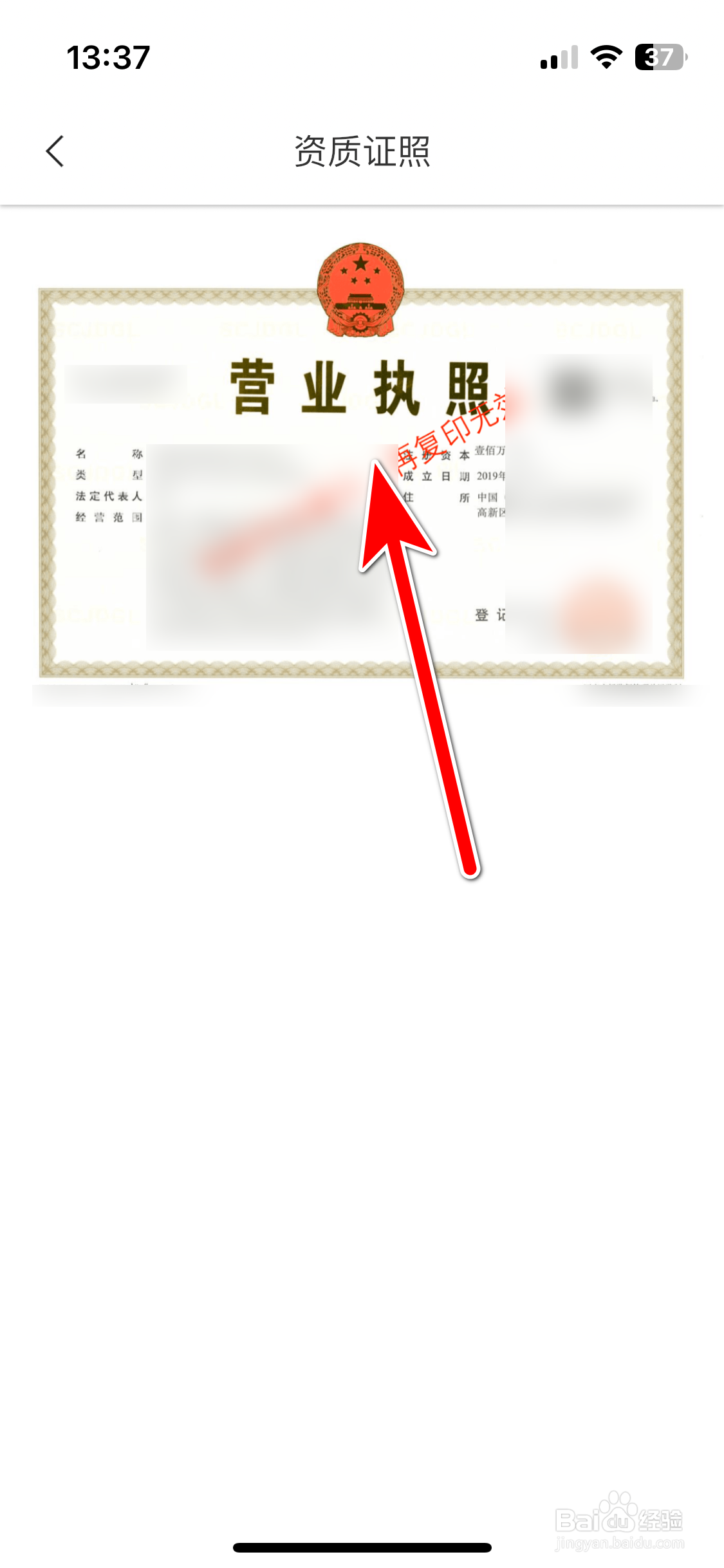 如何查看挖煤姬App的营业执照