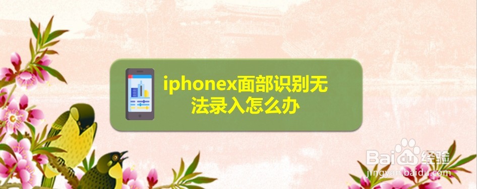 <b>iphonex面部识别无法录入怎么办</b>