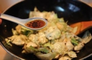 炝炒包心菜的制作方法