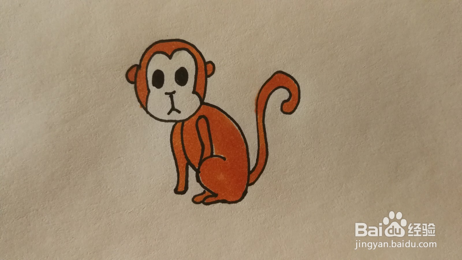 #经验分享官#小猴子的简笔画