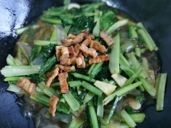 油渣粉皮小白菜