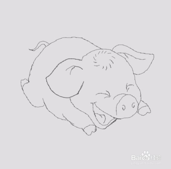 可爱的小猪是怎么画的