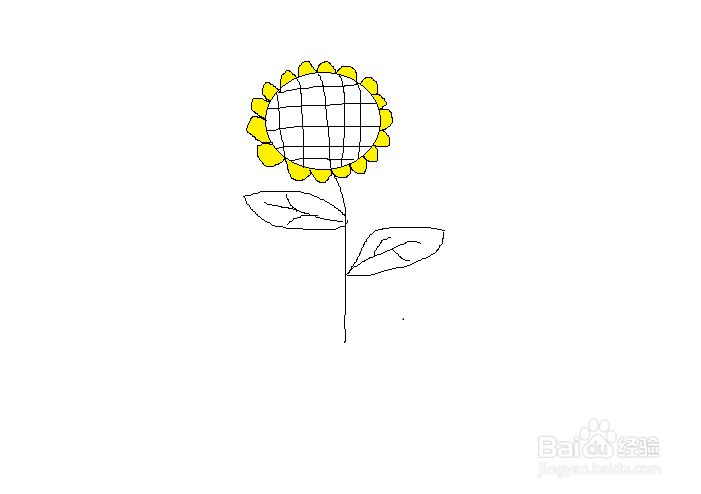 简笔画之向日葵