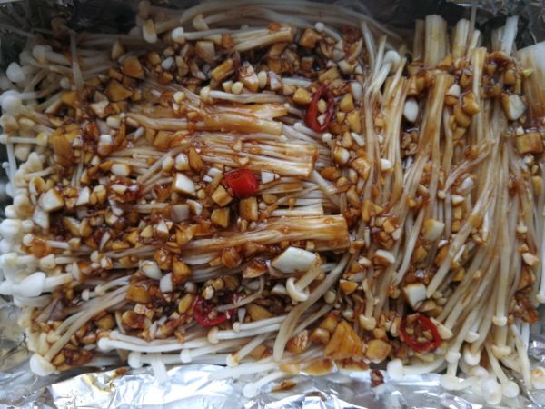 锡纸蒜蓉金针菇