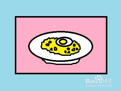蛋炒饭简笔画