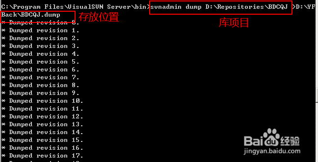 SVN如何进行单项目的备份工作