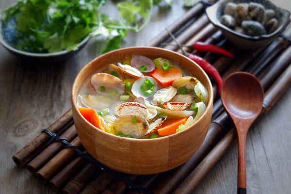 上汤花蛤娃娃菜