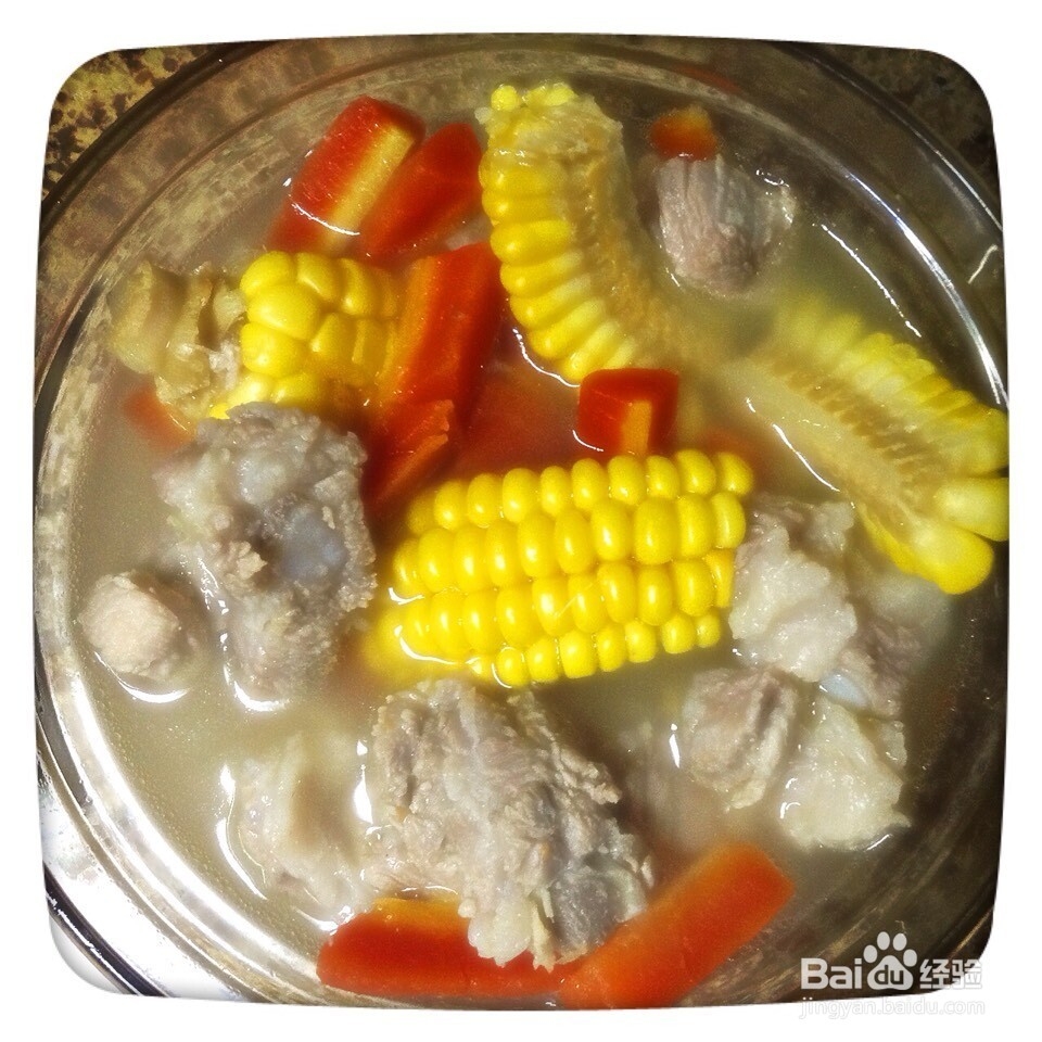 【C家营养餐】之胡萝卜玉米排骨汤