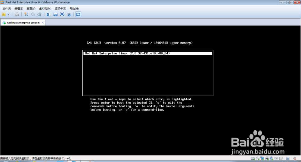 Rad Hat Enterprise LInux 6.5 忘记密码怎么办