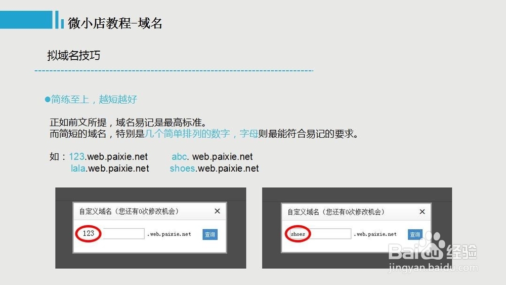 微小店教程-域名技巧
