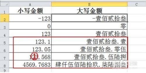 Excel小写数字转换大写金额的方法与技巧