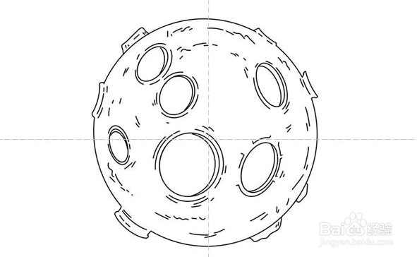 天狗望月的奇石简笔画图片