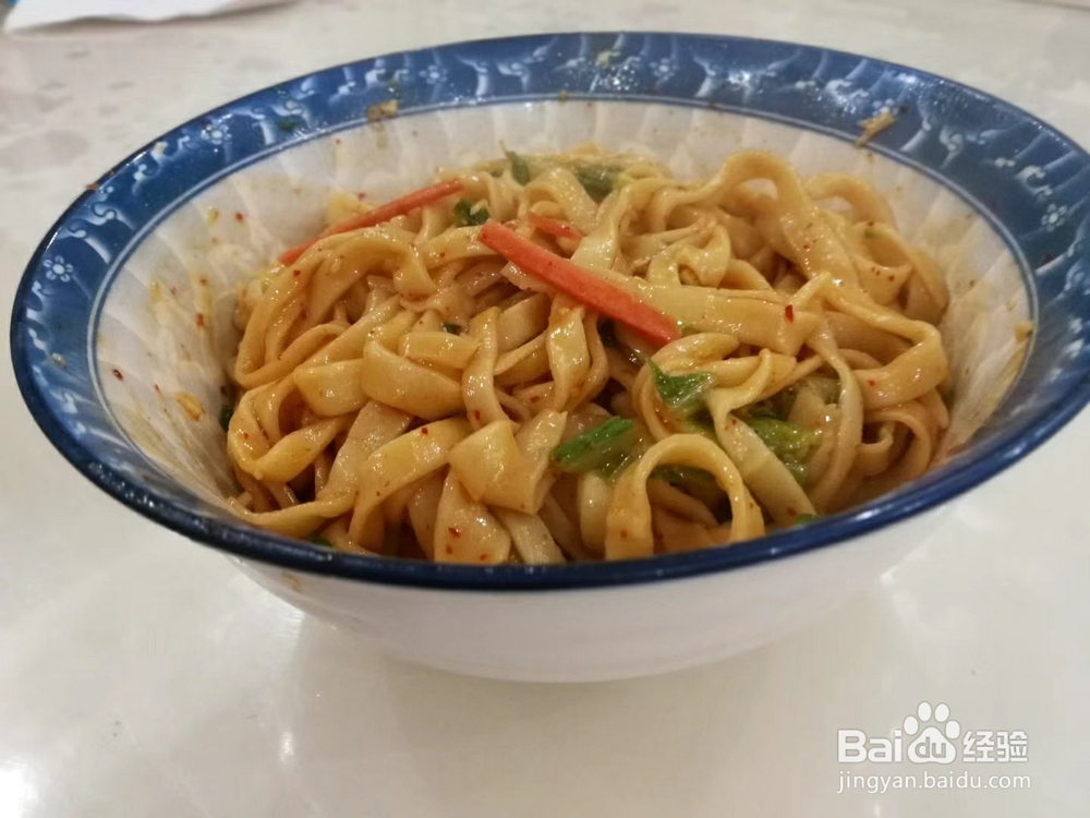 手工油泼面的做法