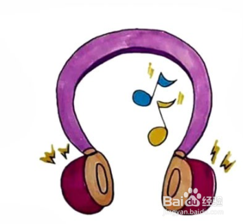 手绘简笔画之耳麦的画法