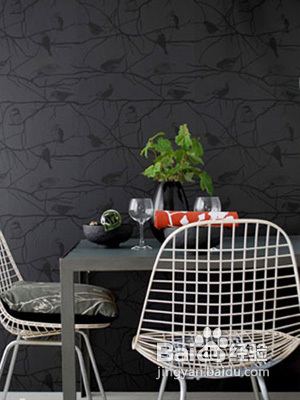 黑白壁纸打造时尚家居