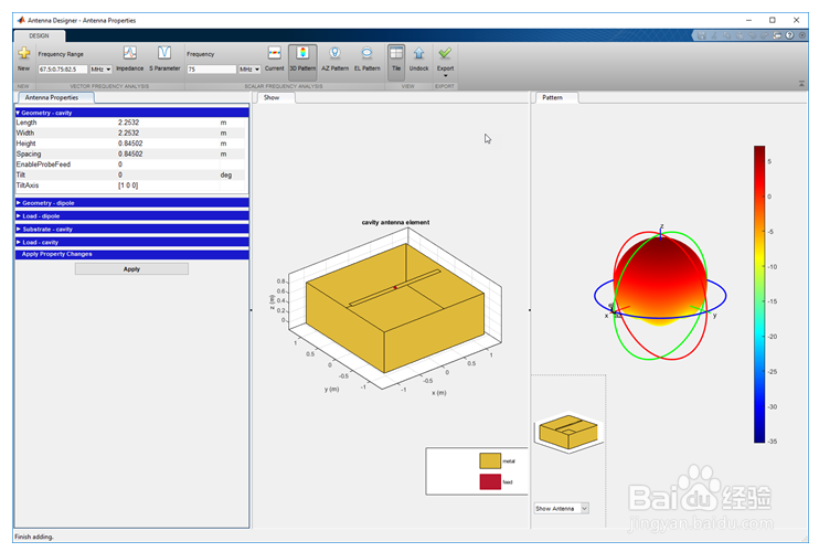 设计,可视化和分析天线