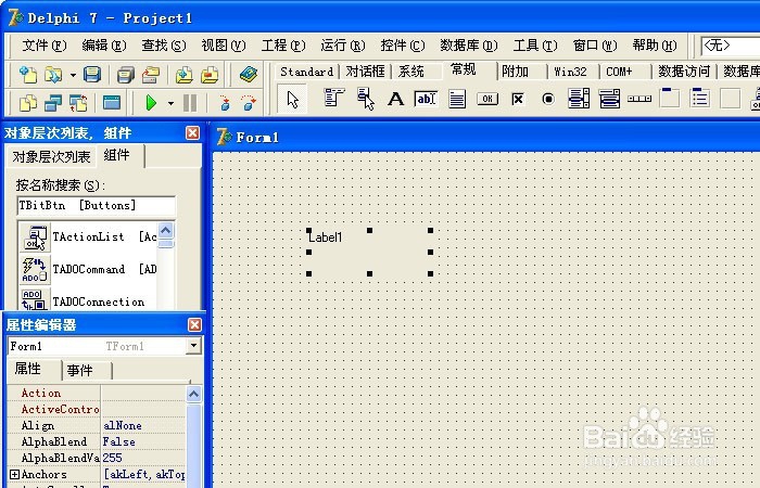 Delphi编程如何用常规控件