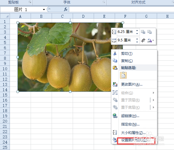 excel2010如何将图片设置成浅色屏幕效果