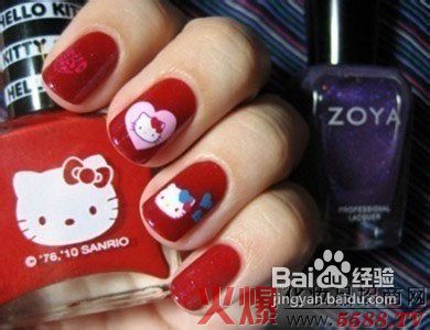 圣诞节临近分享美眉必备超萌美甲造型