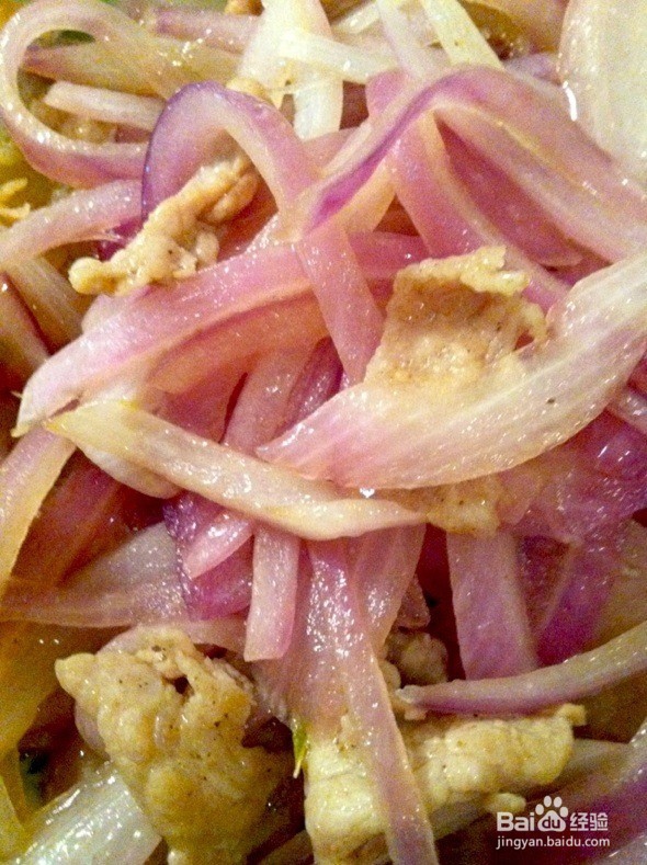四川正宗洋葱炒肉片的制作方法