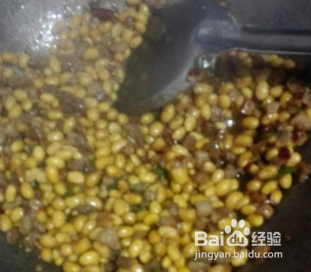 炒黄豆的做法