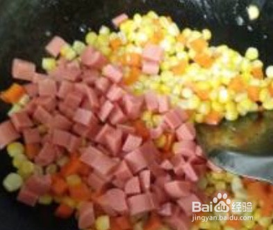 玉米胡萝卜丁的做法