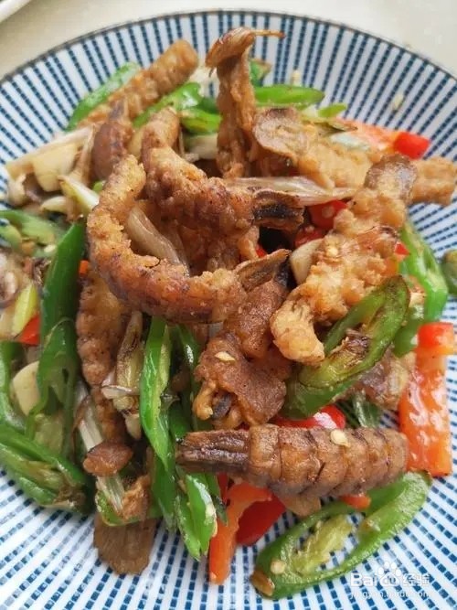 杭椒爆炒皮皮虾