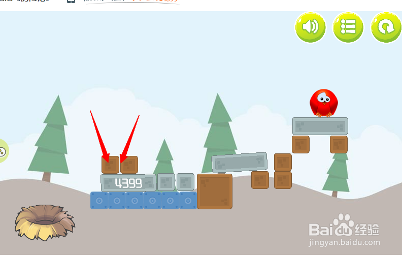 小游戏泡泡鸟历险记3第8关