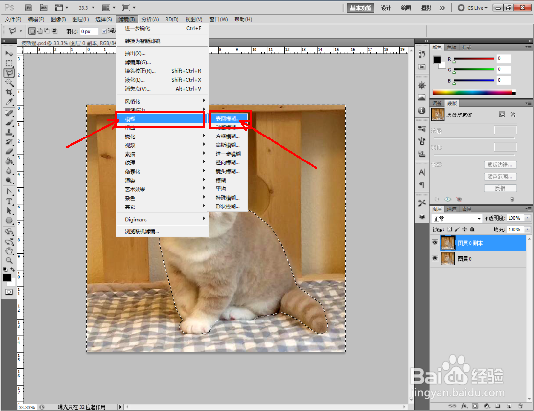 Ps怎么使用表面模糊滤镜