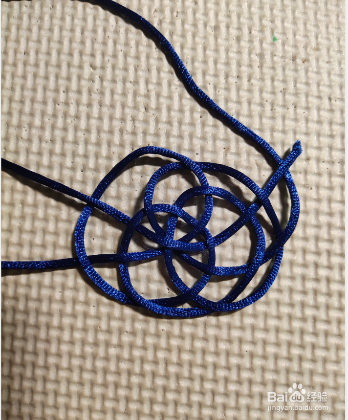 中国结基础入门——五耳三戒箍结