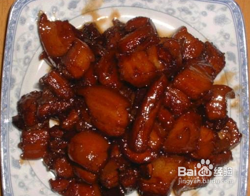 正综红烧肉的做法