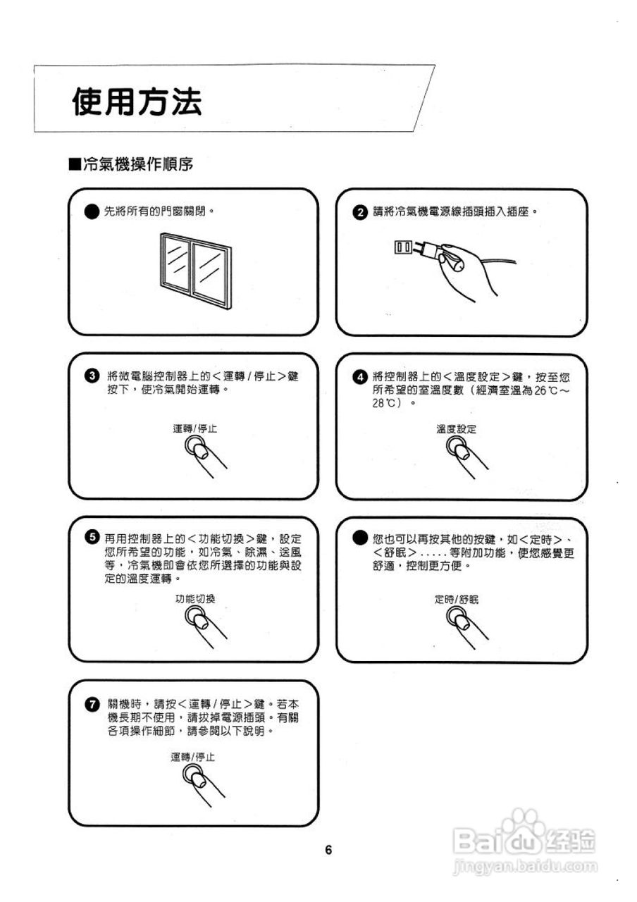 声宝AW-C32V型冷气机说明书