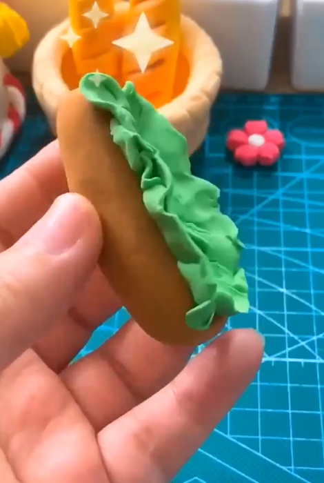 黏土手工热狗怎么做