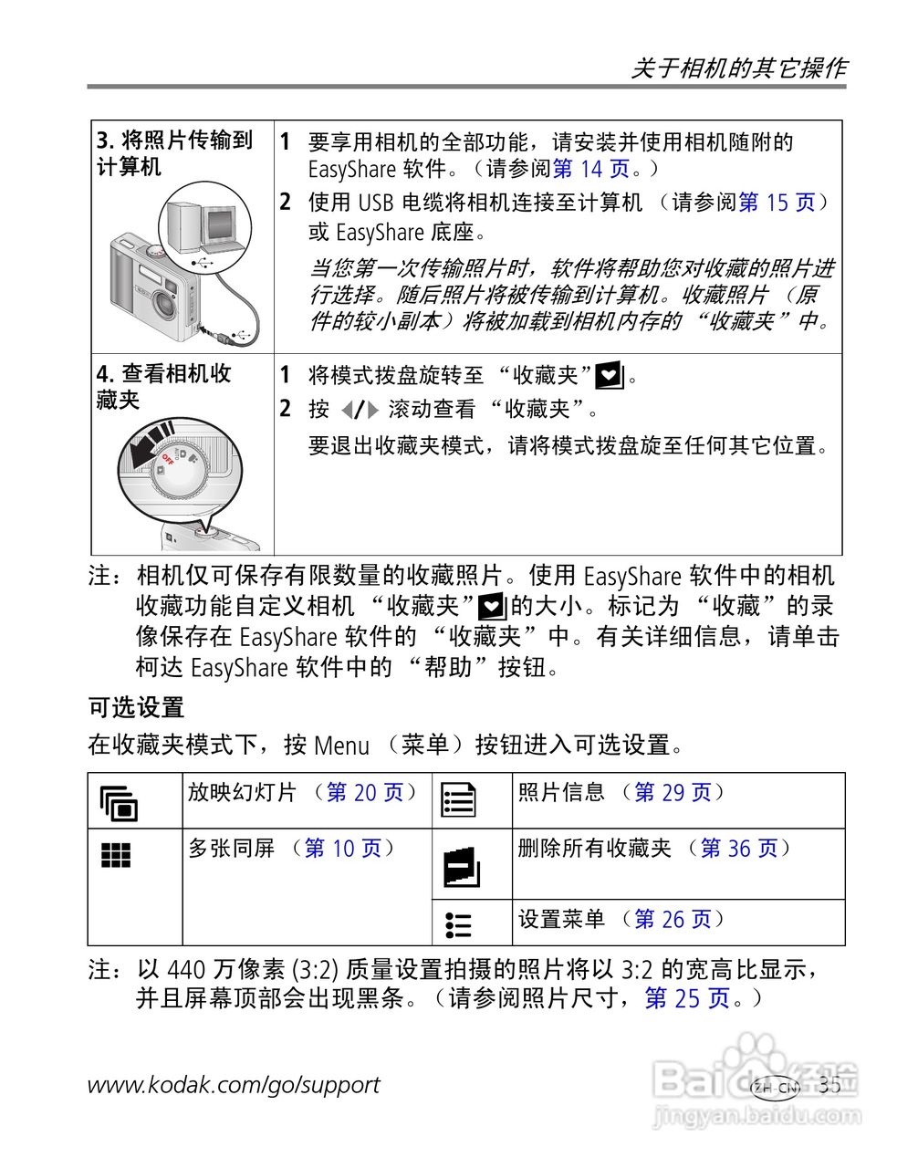 柯达EasyShare C530/C315/CD50数码相机说明书:[5]