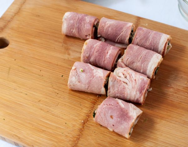 培根菠菜米饭卷